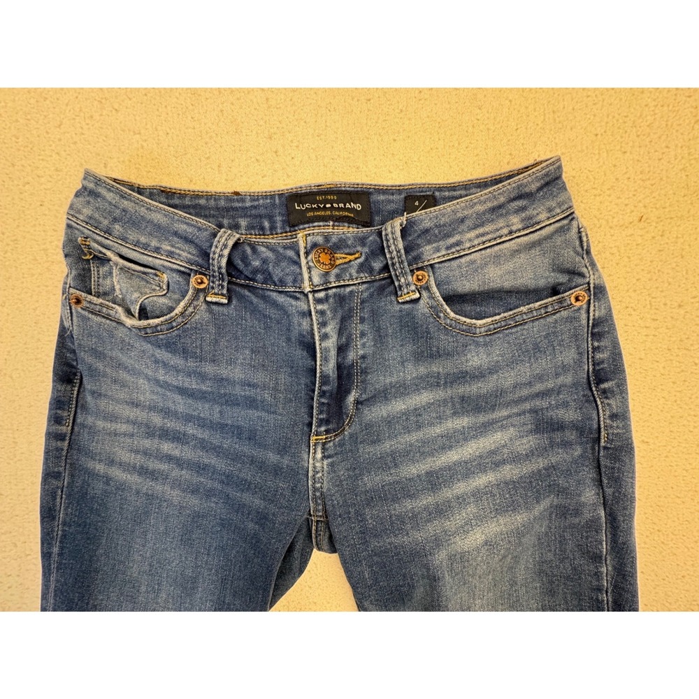 Lucky Brand Sasha Super Skinny Jeans Womens 4/27 Blue Mid Rise Denim - Picture 2 of 13